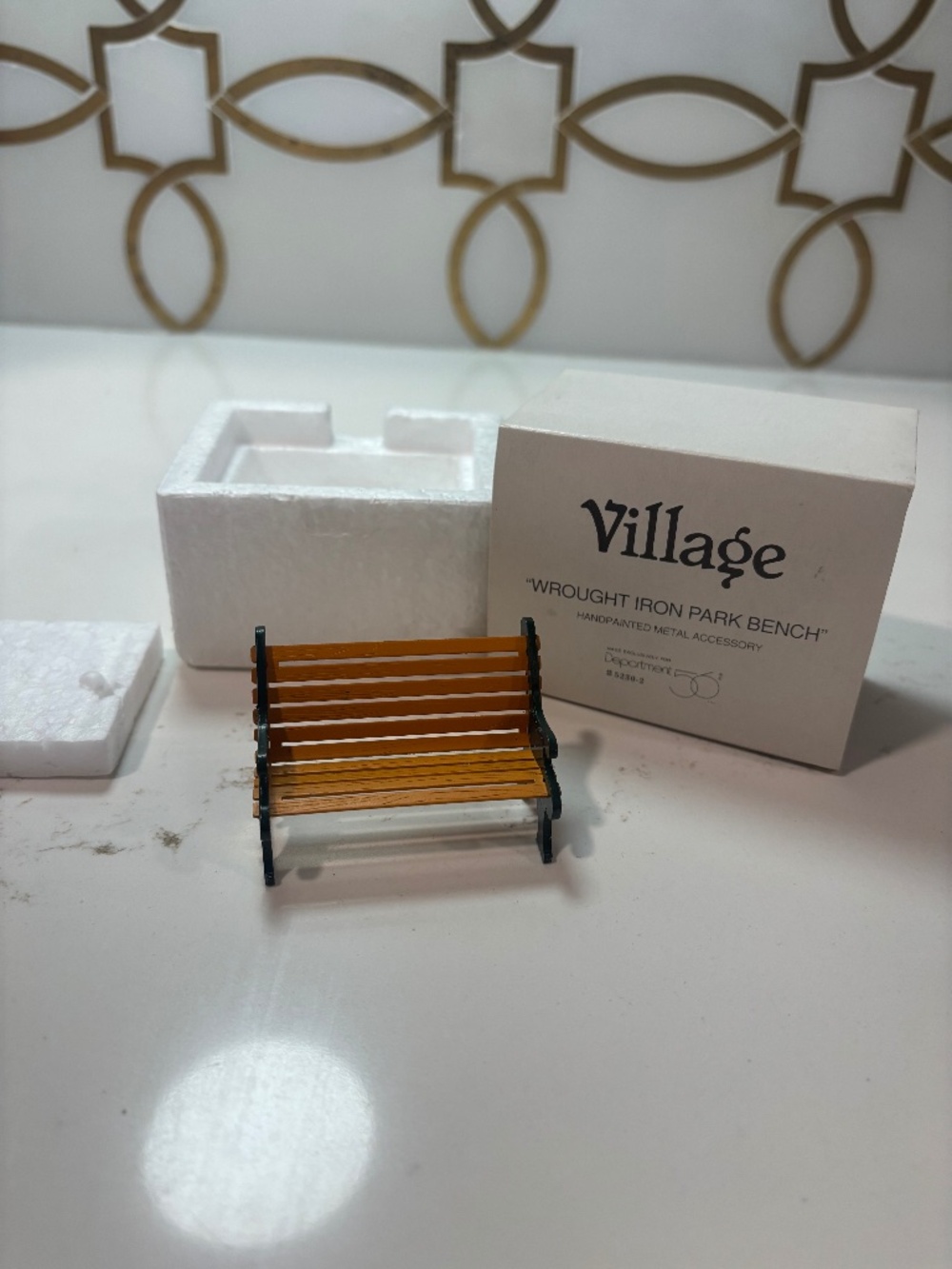 Department Dept 56 Village Accessories Wrought Iron Park Bench 5230-2